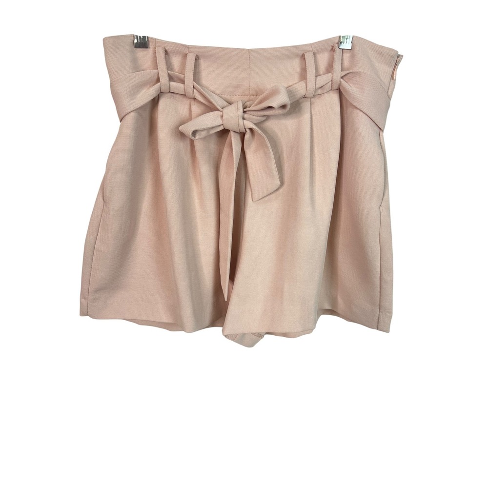 Vince Camuto Shorts Blush Pink Paperbag Waist Tie High Rise Crepe Dressy Size 4